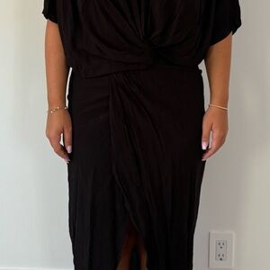 Young Fabulous & Broke Black Midi Dress